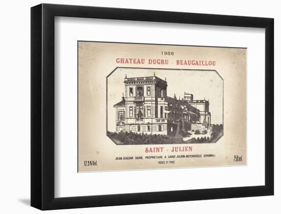 Wine Label III-The Vintage Collection-Framed Art Print