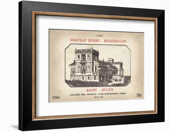 Wine Label III-The Vintage Collection-Framed Art Print