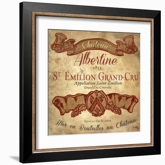 Wine Label IV-Elizabeth Medley-Framed Art Print