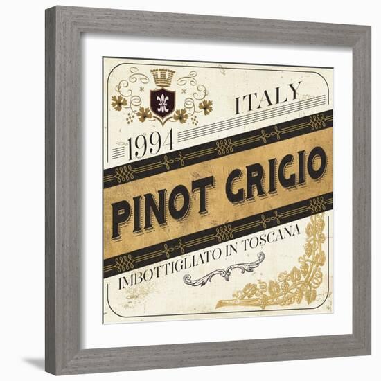 Wine Labels IV-Pela Design-Framed Art Print