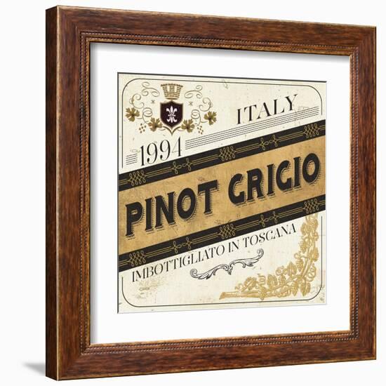 Wine Labels IV-Pela Design-Framed Art Print