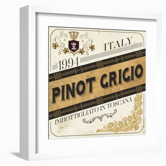 Wine Labels IV-Pela Design-Framed Art Print