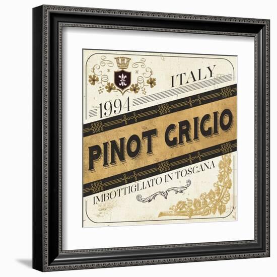 Wine Labels IV-Pela Design-Framed Art Print