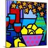 Wine, Lemons and Flowers-John Nolan-Mounted Giclee Print