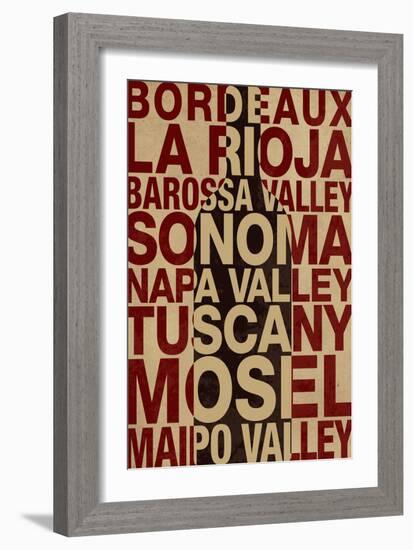 Wine Locales-null-Framed Art Print