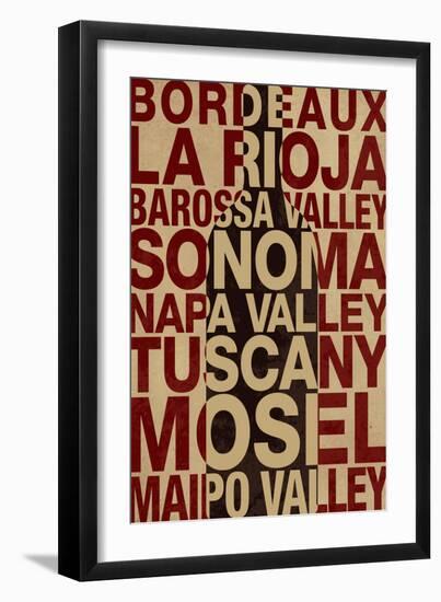 Wine Locales-null-Framed Art Print