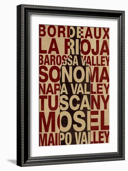 Wine Locales-null-Framed Art Print