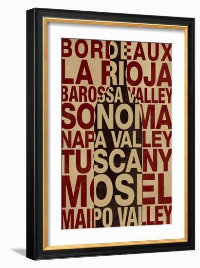 Wine Locales-null-Framed Art Print