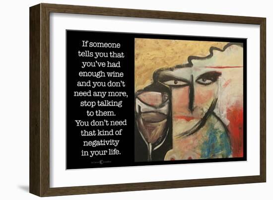 Wine Negativity Poster-Tim Nyberg-Framed Giclee Print