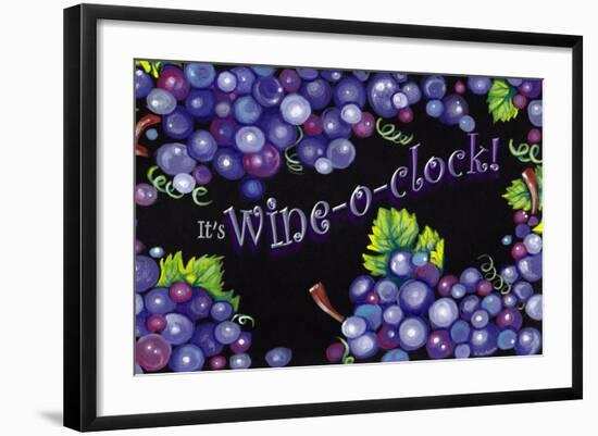 Wine O’ Clock Grapes-Cherie Roe Dirksen-Framed Giclee Print