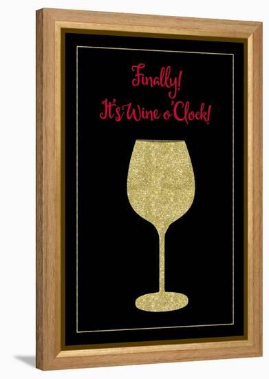 Wine O Clock-Tina Lavoie-Framed Premier Image Canvas