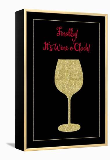 Wine O Clock-Tina Lavoie-Framed Premier Image Canvas