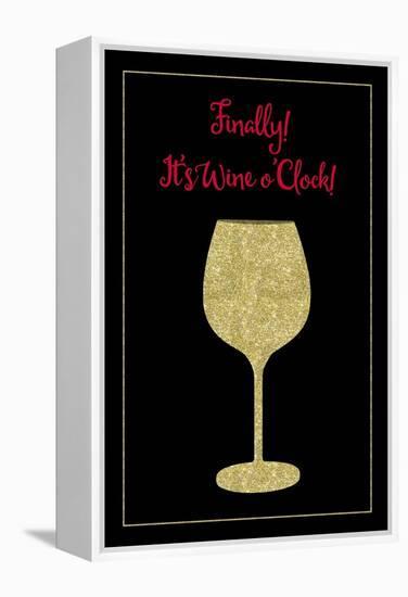 Wine O Clock-Tina Lavoie-Framed Premier Image Canvas