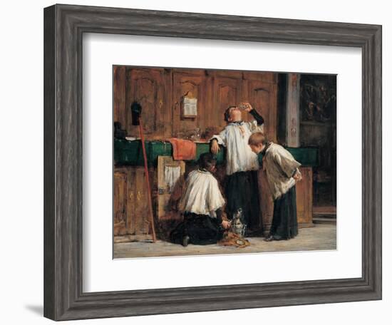 Wine of the Parish Priest-Demetrio Cosola-Framed Art Print