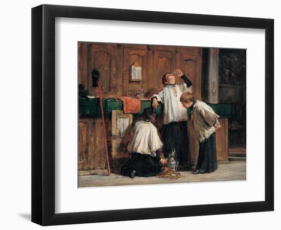 Wine of the Parish Priest-Demetrio Cosola-Framed Art Print