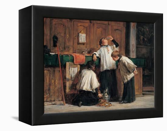 Wine of the Parish Priest-Demetrio Cosola-Framed Stretched Canvas