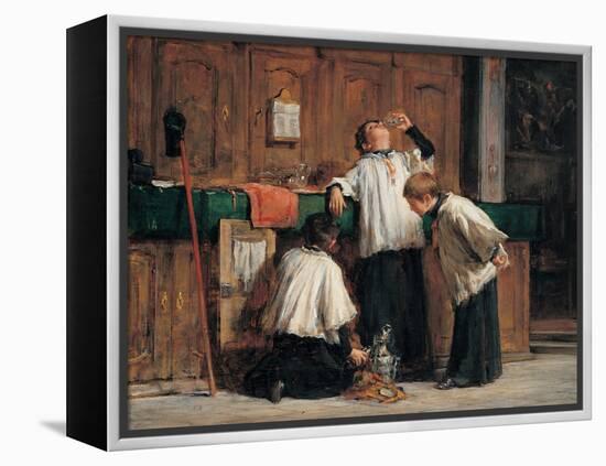 Wine of the Parish Priest-Demetrio Cosola-Framed Stretched Canvas