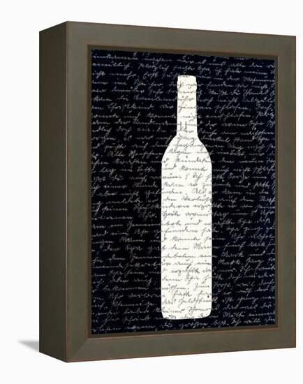 Wine on Black 2-Kimberly Allen-Framed Stretched Canvas