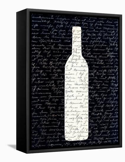 Wine on Black 2-Kimberly Allen-Framed Stretched Canvas