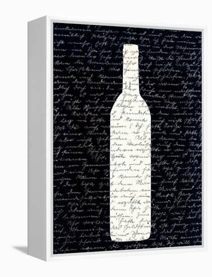 Wine on Black 2-Kimberly Allen-Framed Stretched Canvas