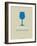 Wine Poster Blue-NaxArt-Framed Art Print