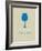 Wine Poster Blue-NaxArt-Framed Art Print