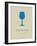 Wine Poster Blue-NaxArt-Framed Art Print