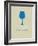 Wine Poster Blue-NaxArt-Framed Art Print