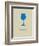 Wine Poster Blue-NaxArt-Framed Art Print