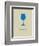 Wine Poster Blue-NaxArt-Framed Art Print