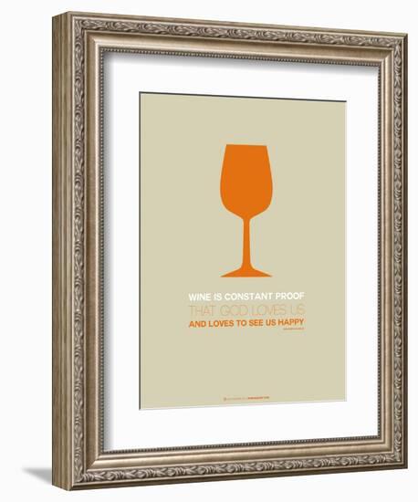 Wine Poster Orange-NaxArt-Framed Art Print