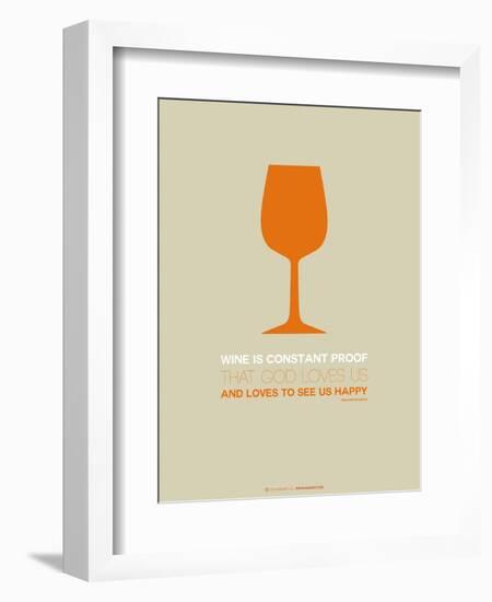 Wine Poster Orange-NaxArt-Framed Art Print