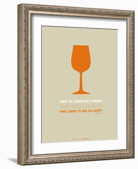 Wine Poster Orange-NaxArt-Framed Art Print