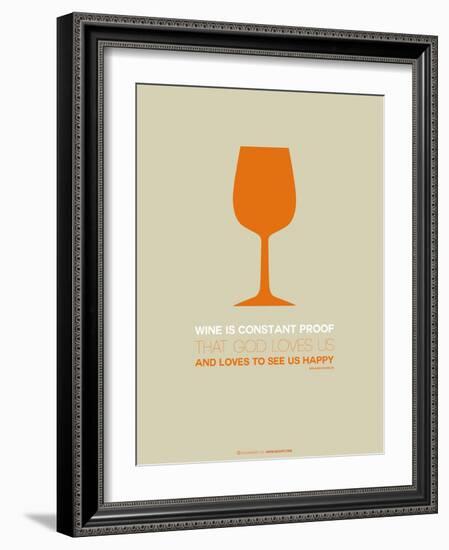 Wine Poster Orange-NaxArt-Framed Art Print