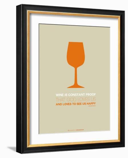 Wine Poster Orange-NaxArt-Framed Art Print