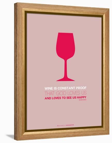 Wine Poster Red-NaxArt-Framed Stretched Canvas