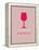 Wine Poster Red-NaxArt-Framed Stretched Canvas