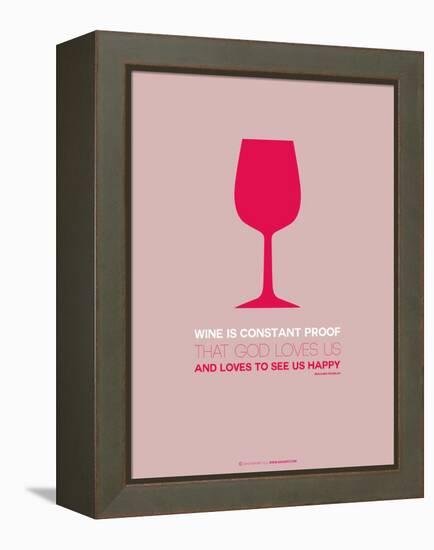Wine Poster Red-NaxArt-Framed Stretched Canvas