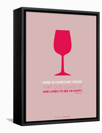 Wine Poster Red-NaxArt-Framed Stretched Canvas