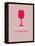 Wine Poster Red-NaxArt-Framed Stretched Canvas