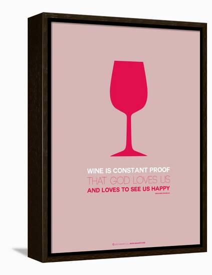 Wine Poster Red-NaxArt-Framed Stretched Canvas