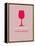 Wine Poster Red-NaxArt-Framed Stretched Canvas