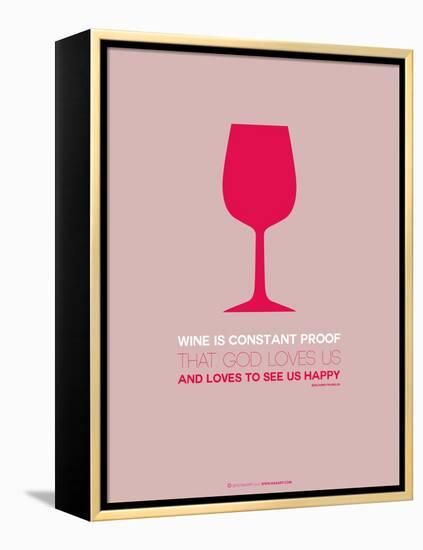 Wine Poster Red-NaxArt-Framed Stretched Canvas