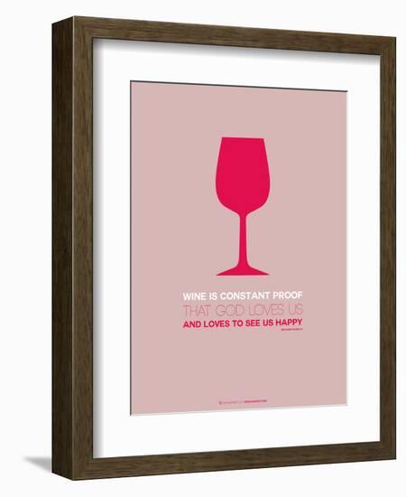 Wine Poster Red-NaxArt-Framed Art Print