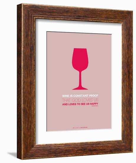 Wine Poster Red-NaxArt-Framed Art Print