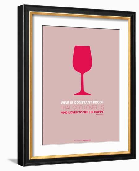 Wine Poster Red-NaxArt-Framed Art Print