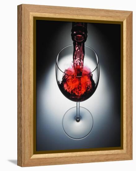 Wine poured in glass-Newmann-Framed Premier Image Canvas