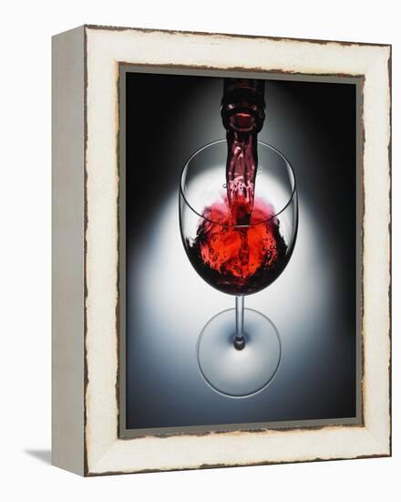 Wine poured in glass-Newmann-Framed Premier Image Canvas