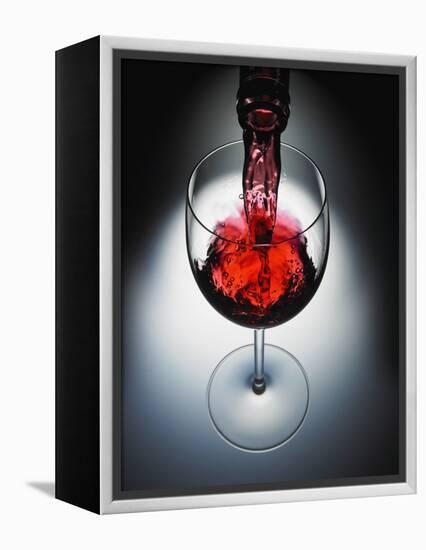 Wine poured in glass-Newmann-Framed Premier Image Canvas