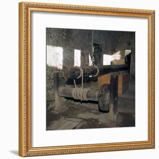 Wine-press in a house in the Roman town of Pompeii, 1st century. Artist: Unknown-Unknown-Framed Giclee Print